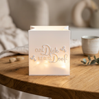 Ohne dich ist alles doof – Windlicht mit liebevoller Botschaft