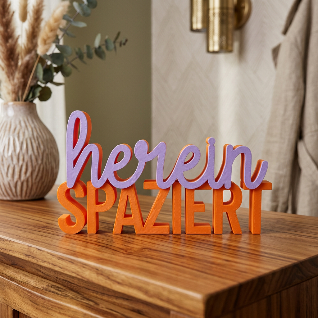 Herein spaziert – Humorvoller Deko-Schriftzug für Eingangsbereich & Zuhause