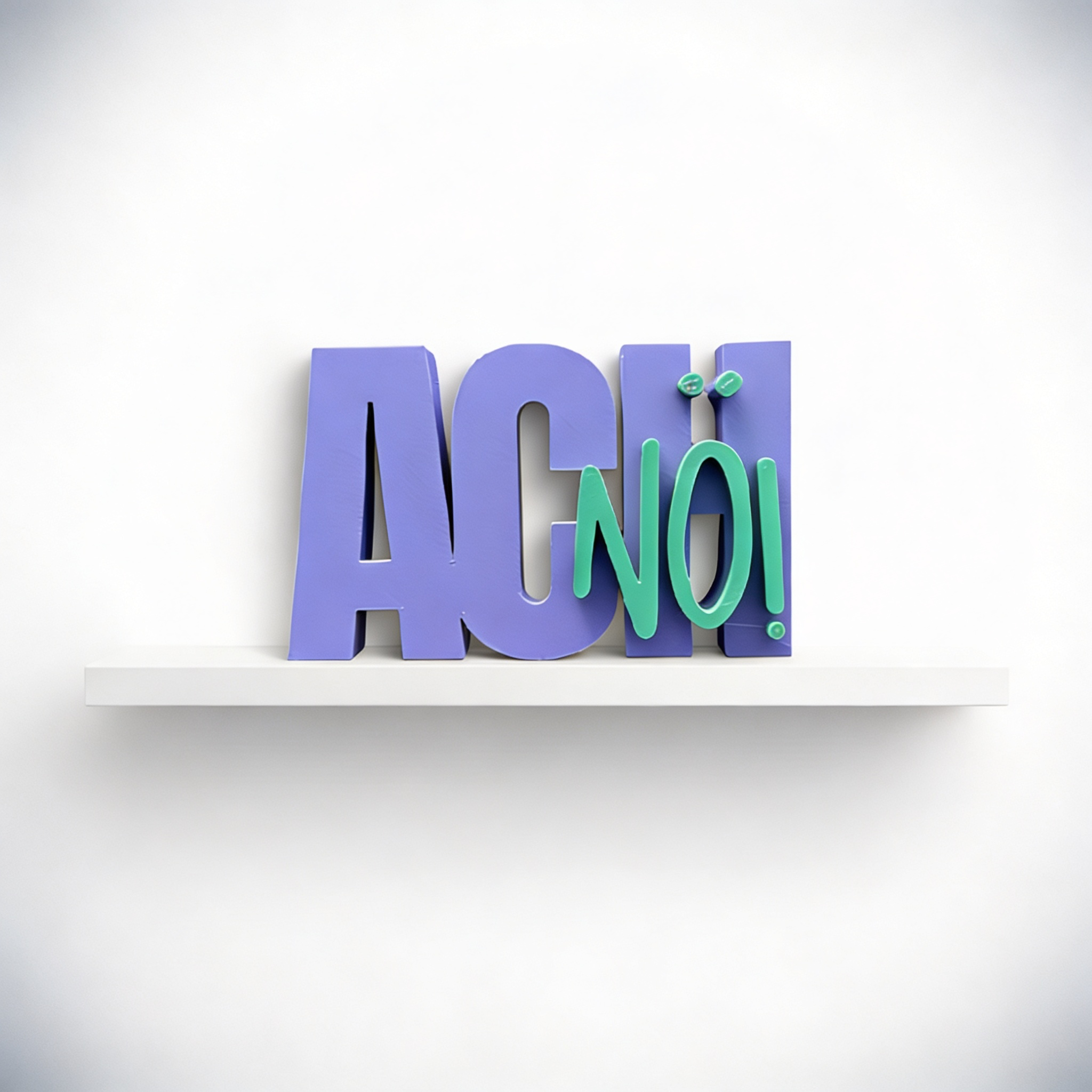 Schriftzug „ACH NÖ!“ – Freche Statement-Deko aus PLA+ | Moderner Hingucker