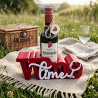 Wine Time Getränkehalter – stilvolle Geschenkidee für Weinliebhaber