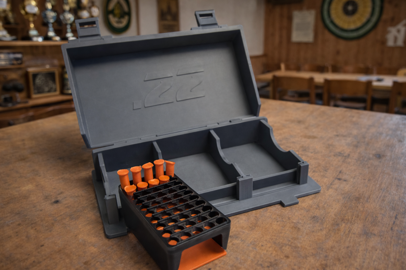 Aufbewahrungsbox für Kleinkaliber-Munition „Precision Case“ – Lokal-Stolz