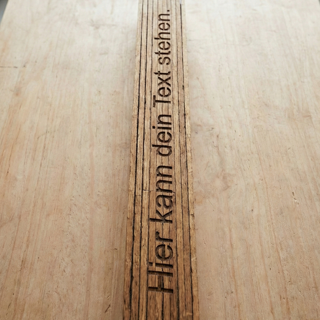 Personalisierter Holz-Zollstock mit Wunschgravur