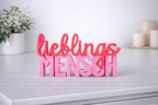 Lieblingsmensch Deko Schriftzug
