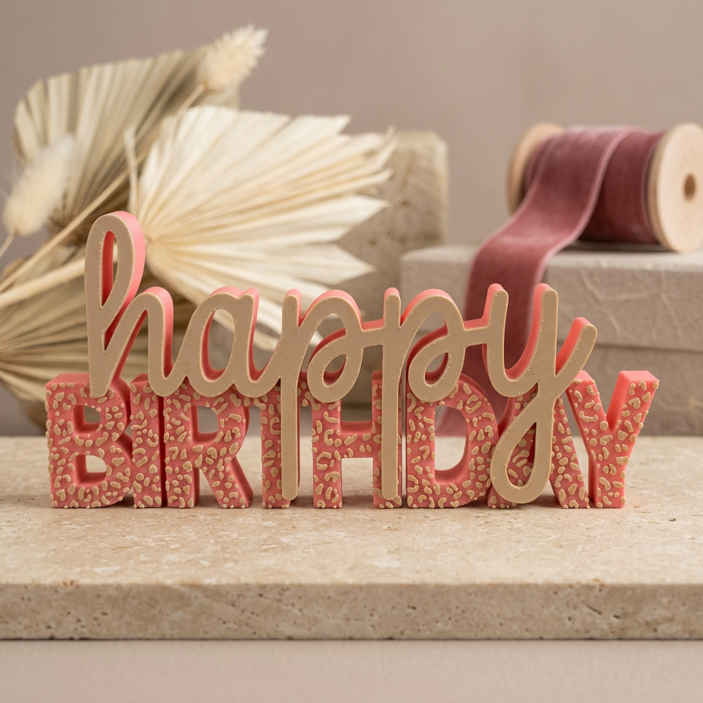 Happy Birthday – Dekoschriftzug für Geburtstag & Party