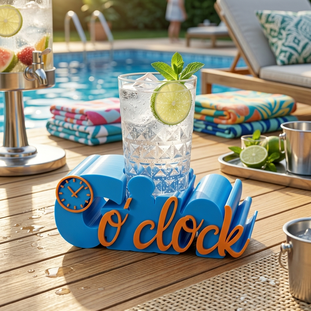 Gin o’clock Getränkehalter – stylische Geschenkidee für Genießer