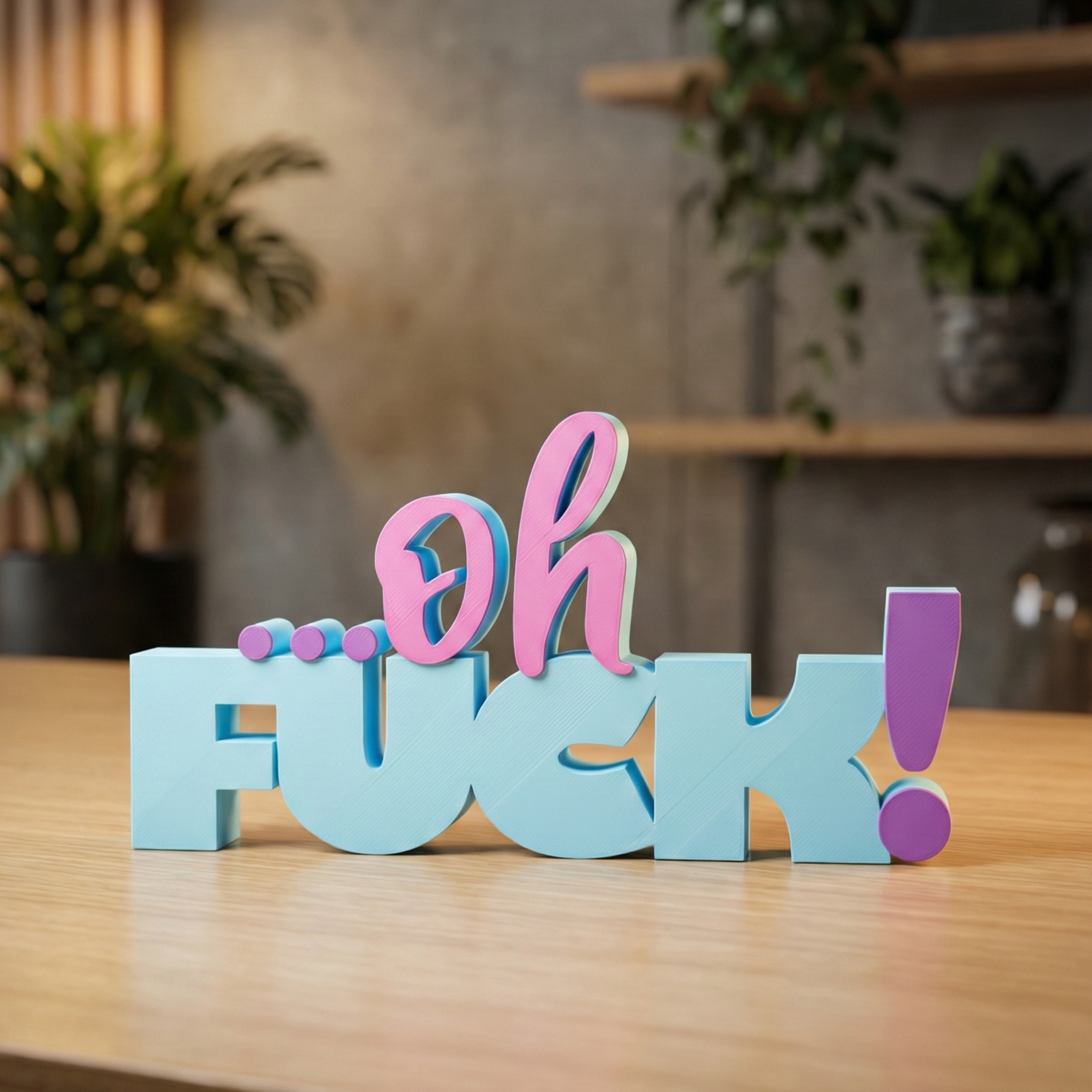 Humorvolle Statement-Deko mit klarer Botschaft