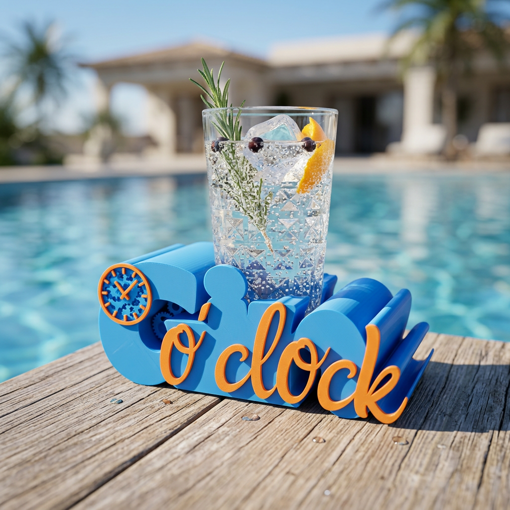 Gin o’clock Getränkehalter – stylische Geschenkidee für Genießer