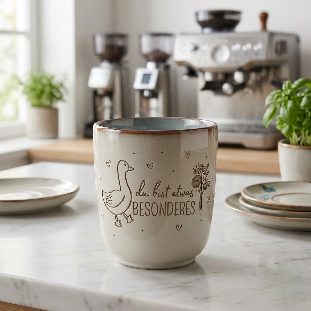 Keramikbecher „Du bist etwas Besonderes“ – liebevolles Geschenk
