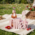 Lillet Getränkehalter Set – stilvoll in Rosa