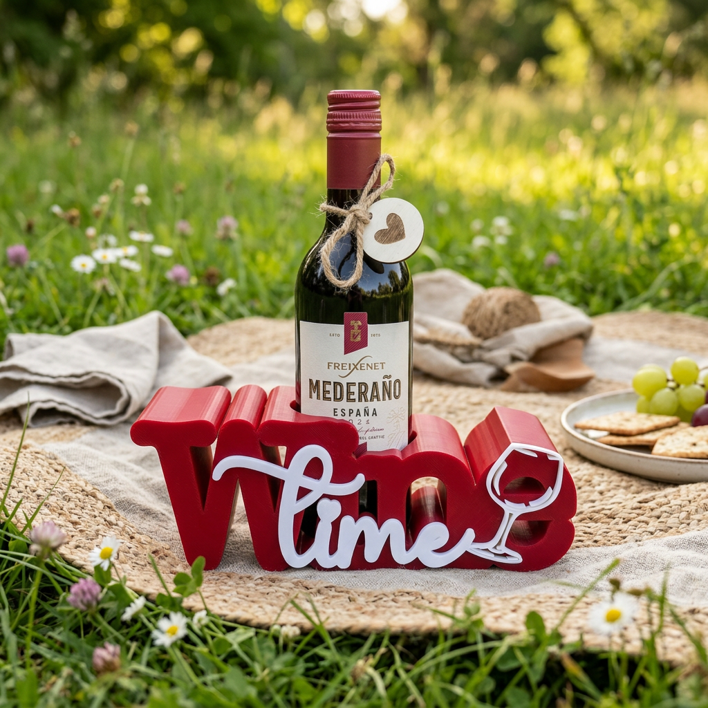 Wine Time Getränkehalter – stilvolle Geschenkidee für Weinliebhaber