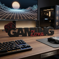 Gaming Zone – Moderner Deko-Schriftzug für Gamer & Gaming Setup