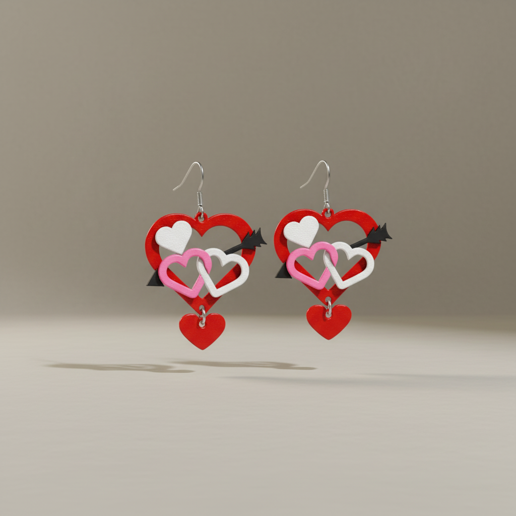 Love Arrow Herz-Ohrringe – Verspieltes Design voller Gefühl