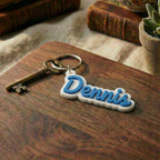 Personalisierter 3D-Namens-Schlüsselanhänger - Verschiedene Farben