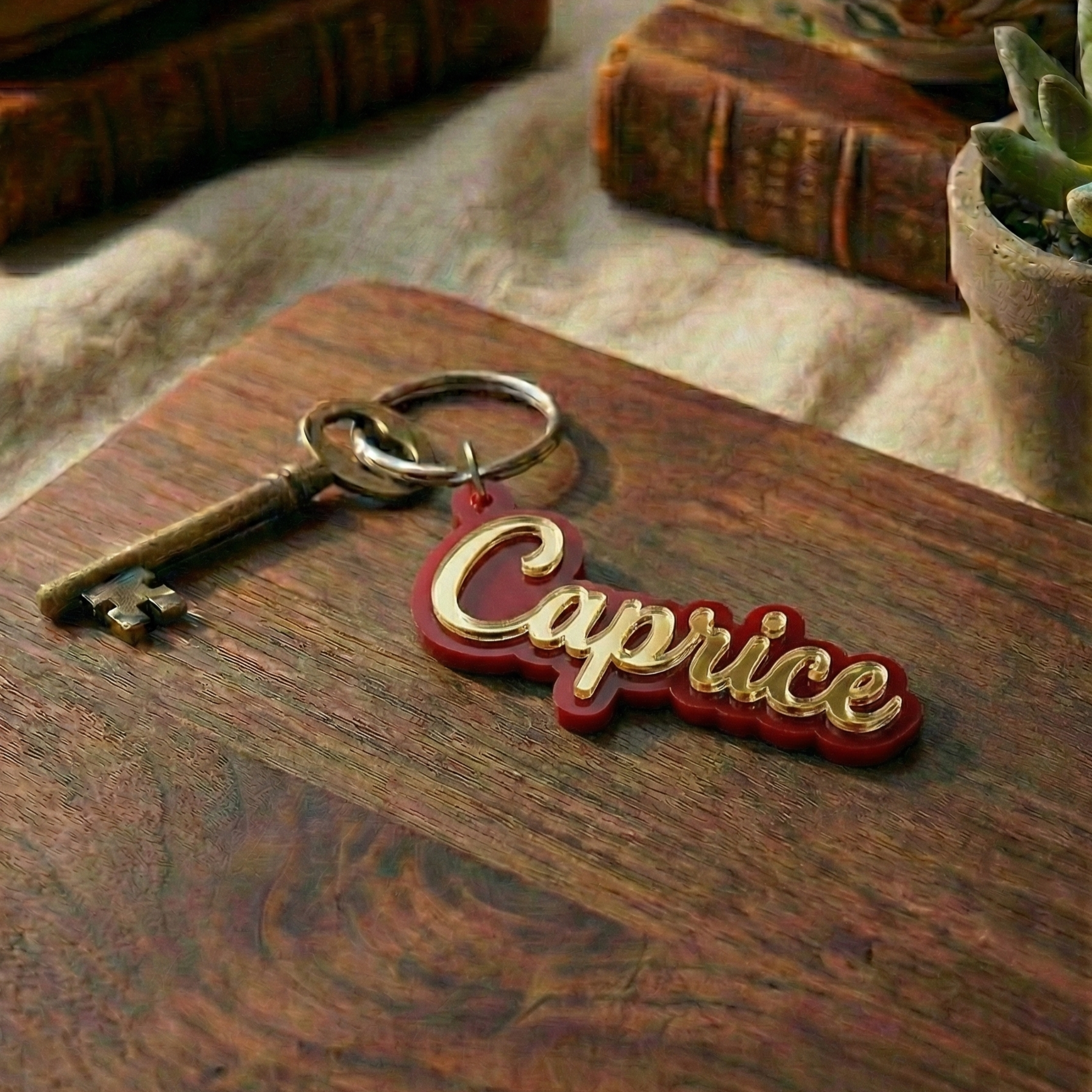 Personalisierter 3D-Namens-Schlüsselanhänger - Verschiedene Farben