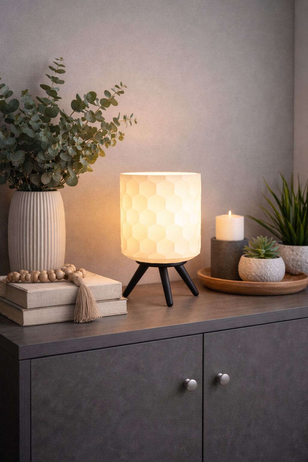 Tischlampe „Candle Glow“