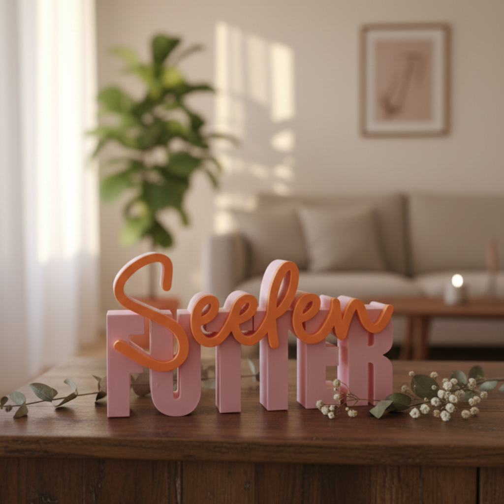 Seelenfutter Deko Schriftzug
