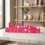 Ich hasse Menschen Schriftzug