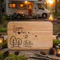 Frühstücksbrettchen „Camper mit Herz“ – Für alle, die unterwegs zuhause sind