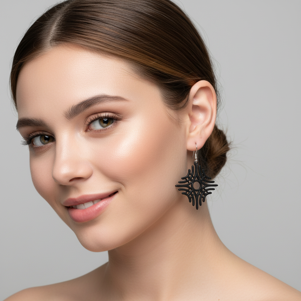 Grafische Stern-Ohrringe – Klare Linien im modernen Design