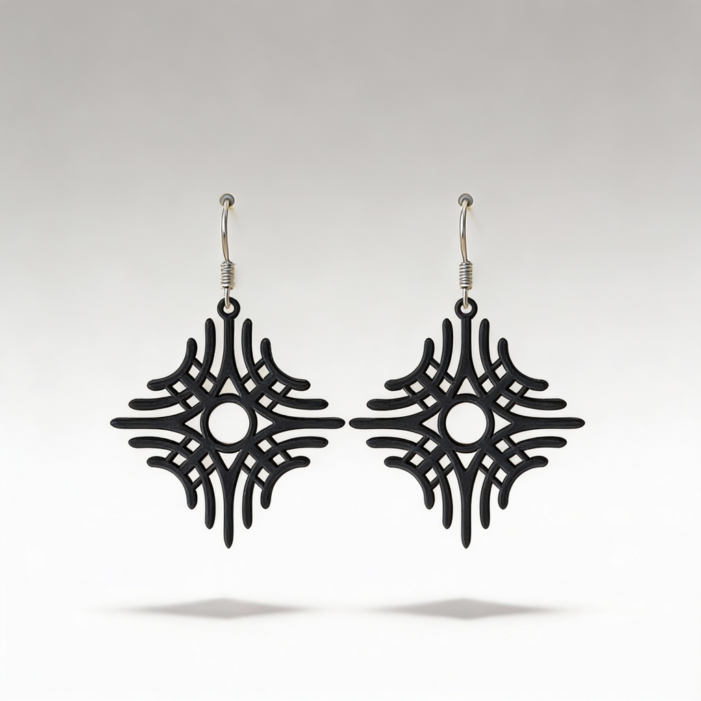 Grafische Stern-Ohrringe – Klare Linien im modernen Design