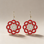 Mandala-Blüten Ohrringe – Verspieltes Design