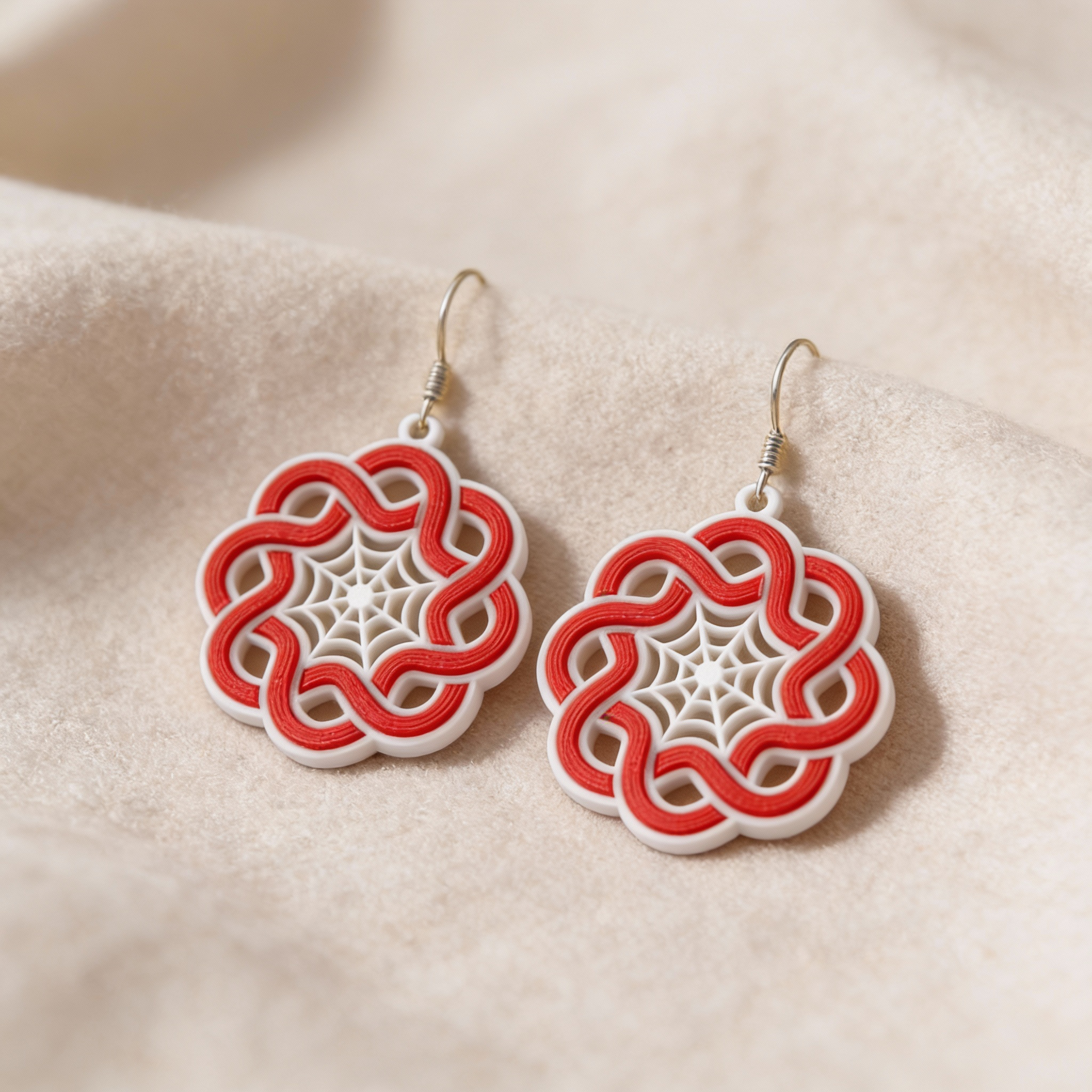 Mandala-Blüten Ohrringe – Verspieltes Design