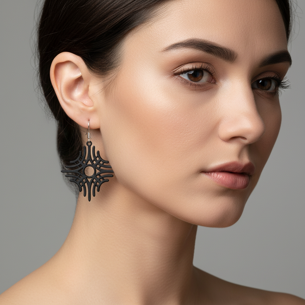 Grafische Stern-Ohrringe – Klare Linien im modernen Design