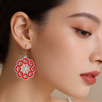 Mandala-Blüten Ohrringe – Verspieltes Design