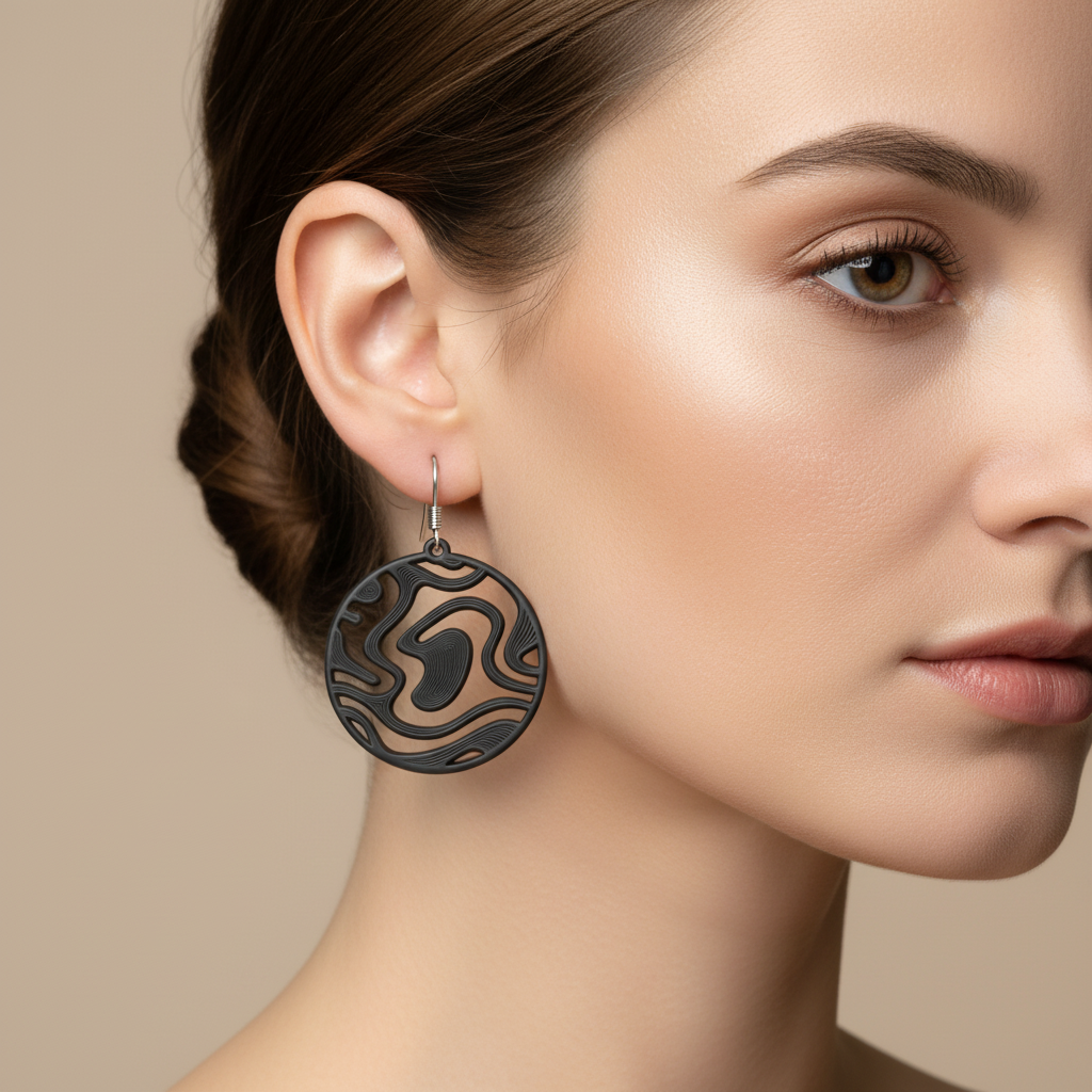 CURVE – Runde Statement Ohrringe