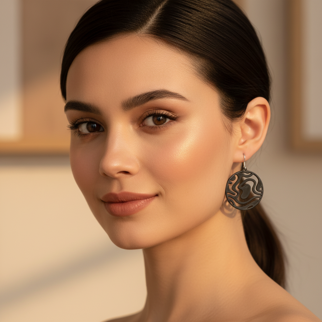 CURVE – Runde Statement Ohrringe