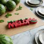 One in a Melon – Fruchtiger Deko-Schriftzug mit Humor