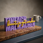 Einfach mal machen – Motivations-Schriftzug mit Statement