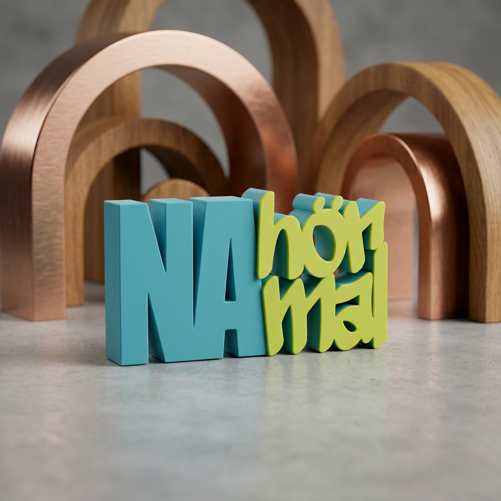 NA hör mal – Moderner Deko-Schriftzug mit Humor