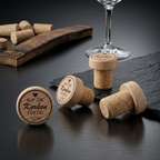 Flaschenkorken „Auf die Korken, fertig, los!“ – graviert aus Holz & Naturkork 🍷