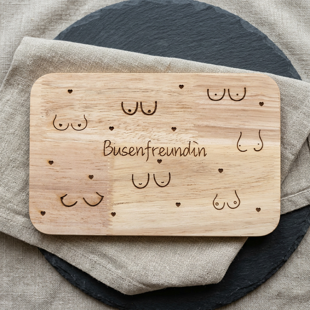 Busenfreundin – Humorvolles Holzbrett mit Gravur
