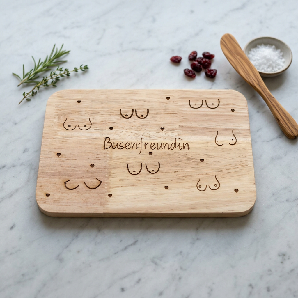 Busenfreundin – Humorvolles Holzbrett mit Gravur