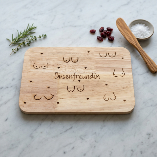 Busenfreundin – Humorvolles Holzbrett mit Gravur