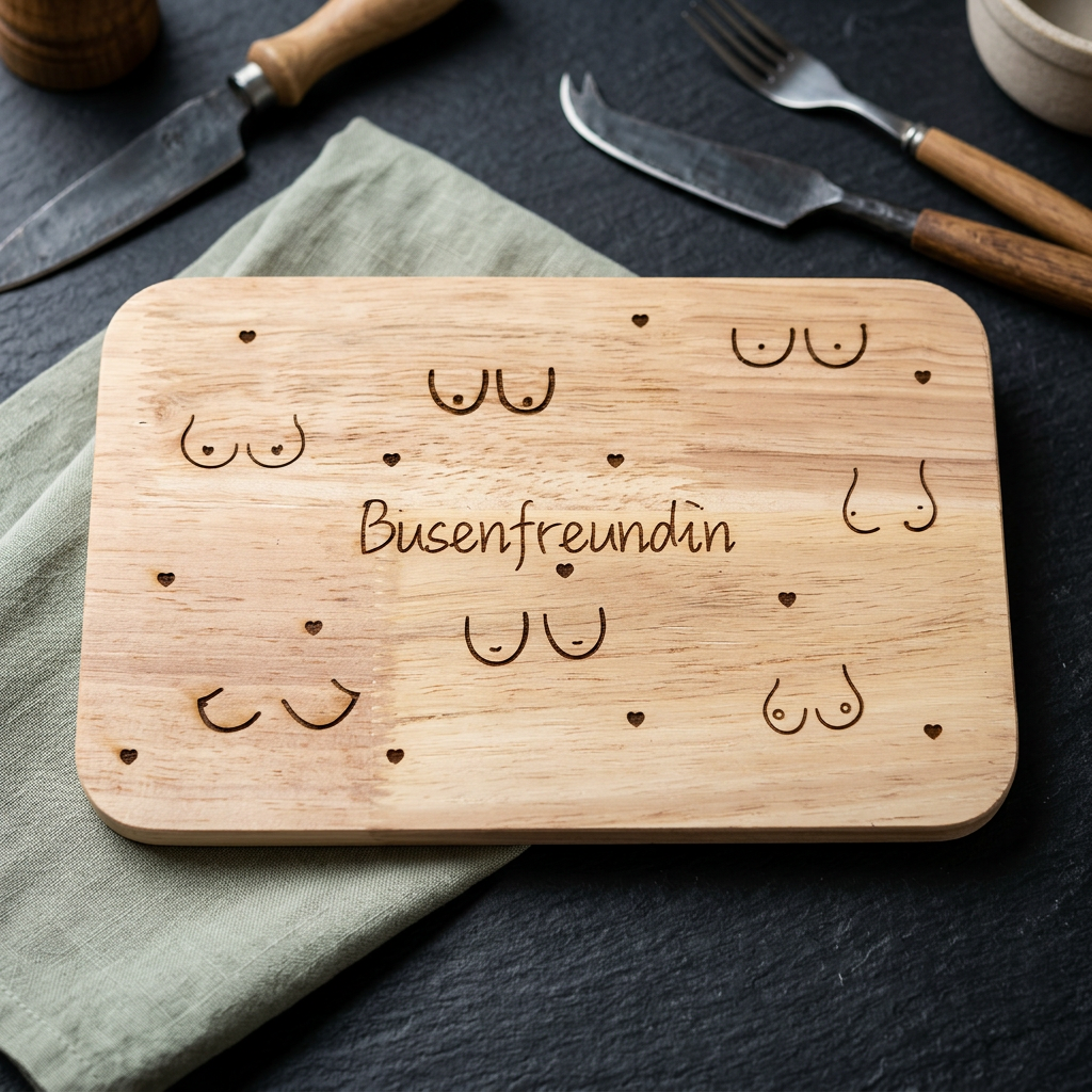 Busenfreundin – Humorvolles Holzbrett mit Gravur