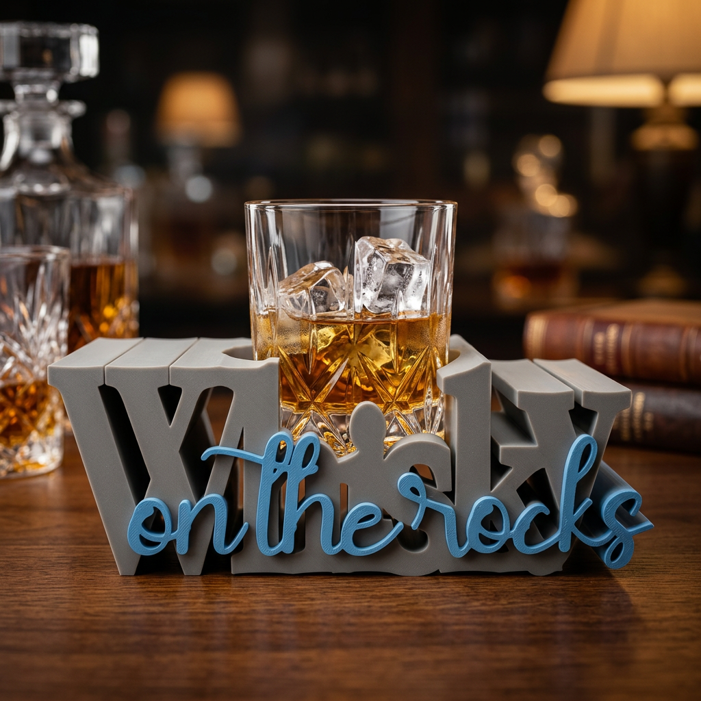 Whisky on the Rocks Getränkehalter – stilvoll & praktisch
