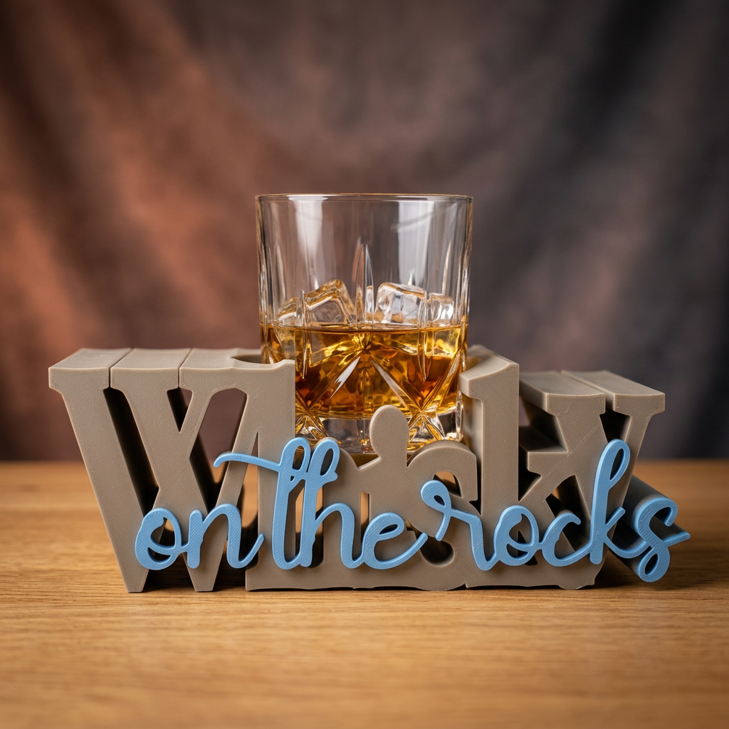 Whisky on the Rocks Getränkehalter – stilvoll & praktisch