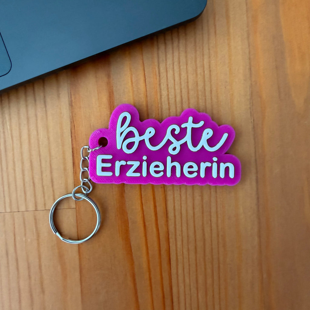 Beste Erzieherin - Schlüsselanhänger