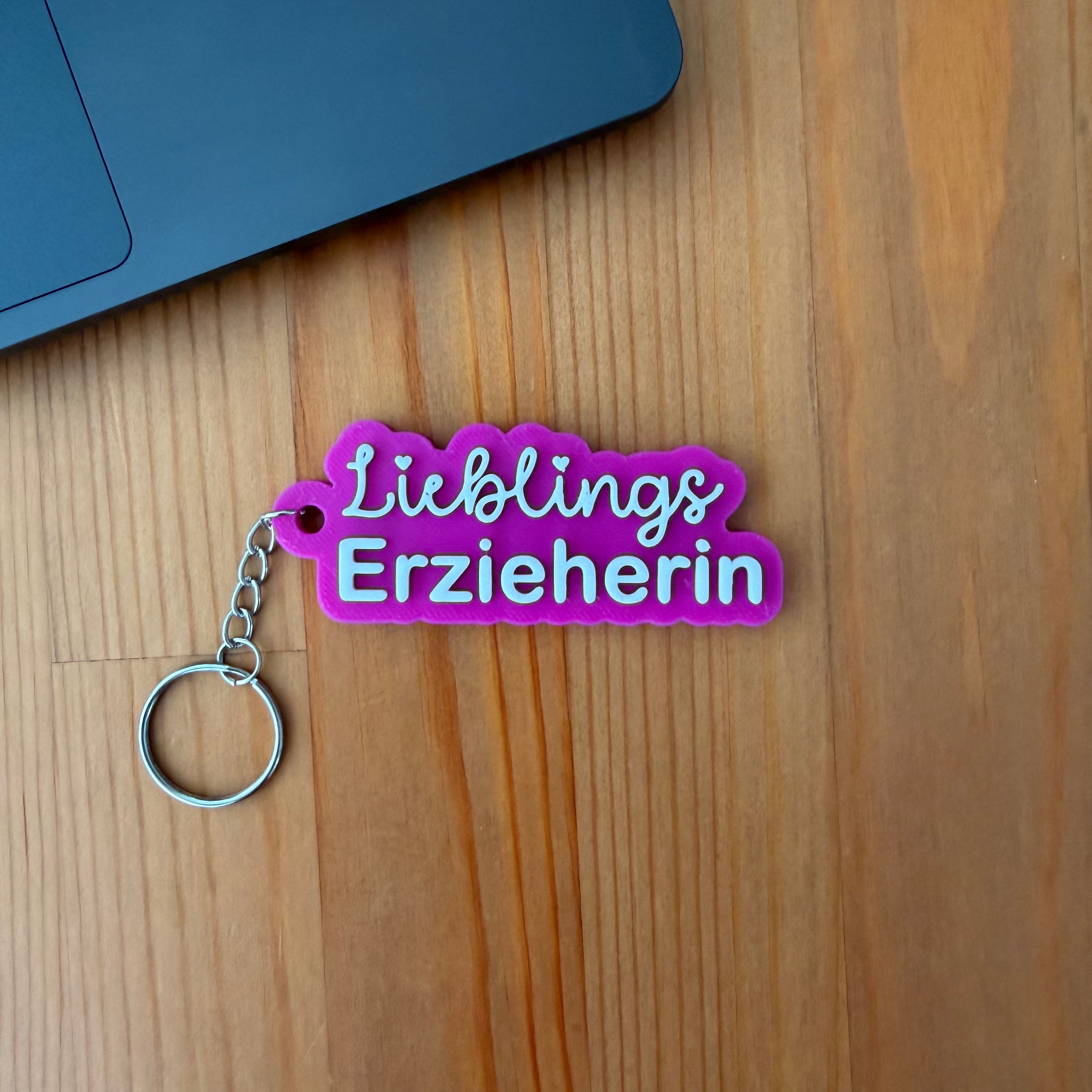 Lieblings-Erzieherin - Schlüsselanhänger