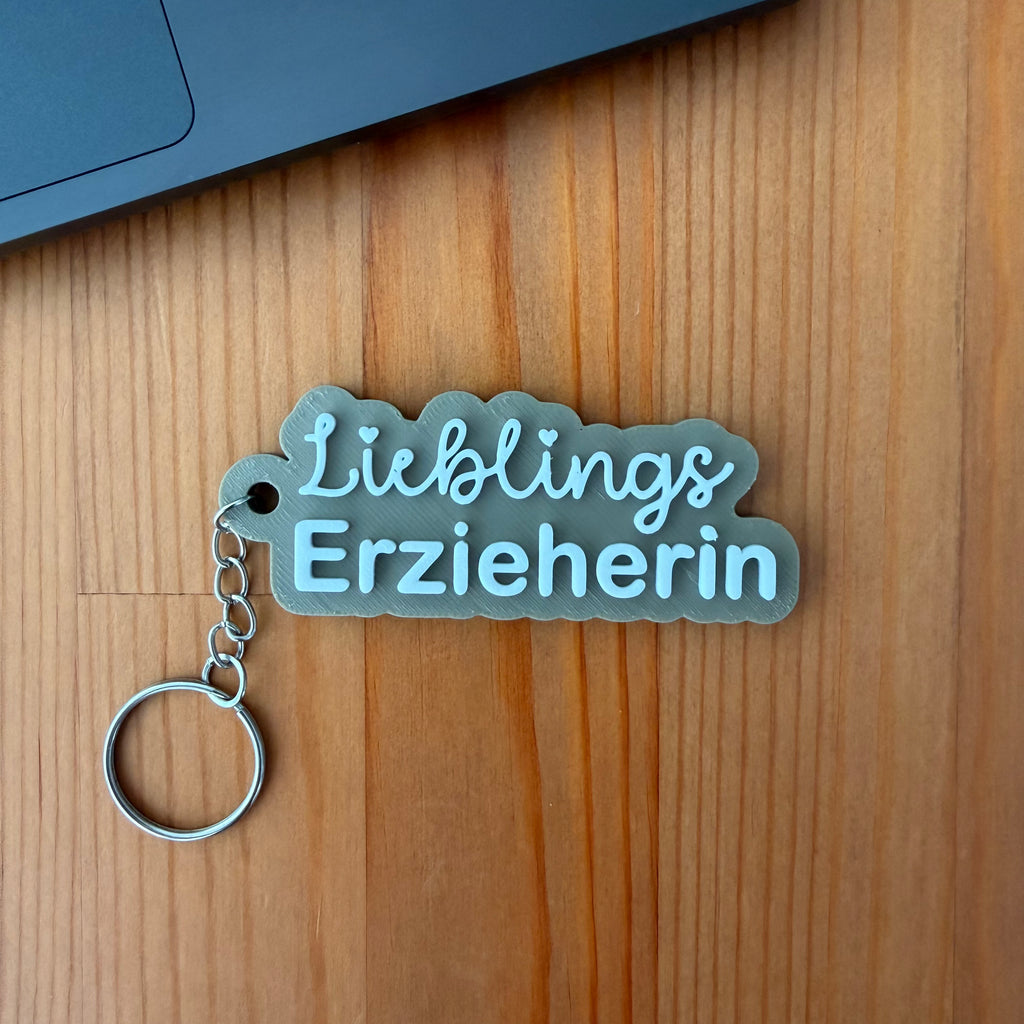Lieblings-Erzieherin - Schlüsselanhänger