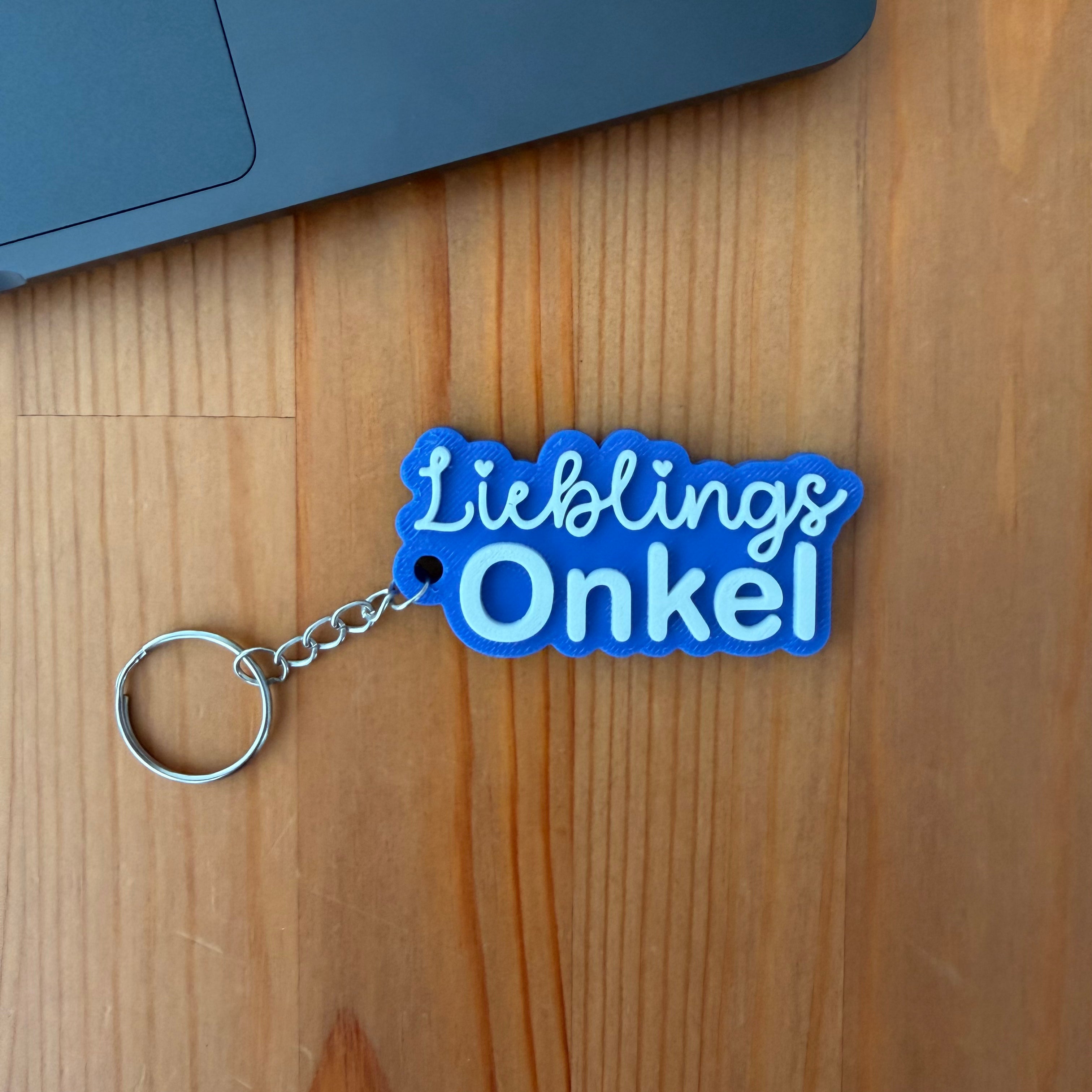 Lieblings-Onkel - Schlüsselanhänger