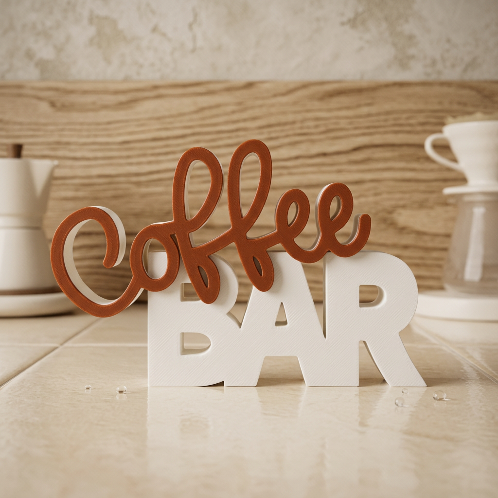 Coffee Bar – Stylischer Deko-Schriftzug für deine Kaffee-Ecke