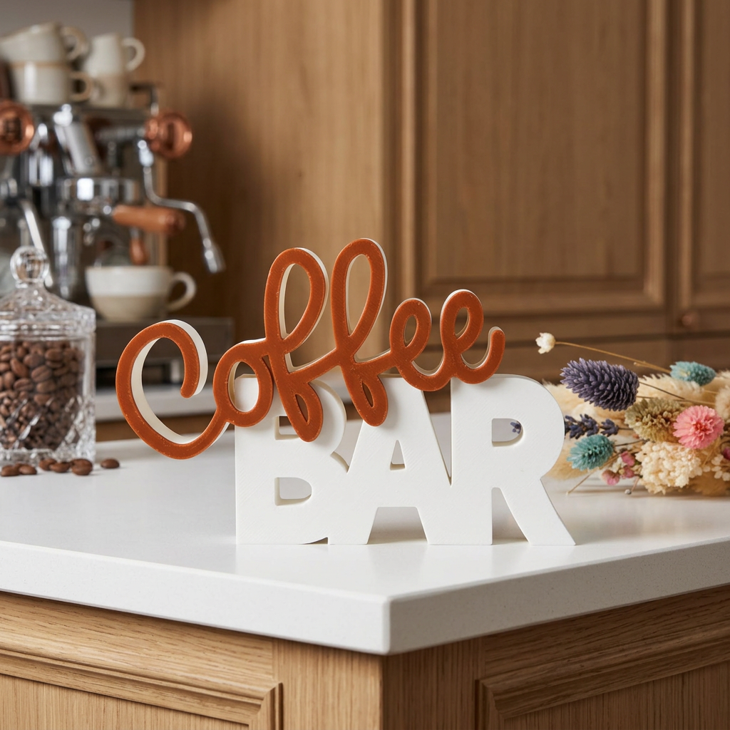 Coffee Bar – Stylischer Deko-Schriftzug für deine Kaffee-Ecke