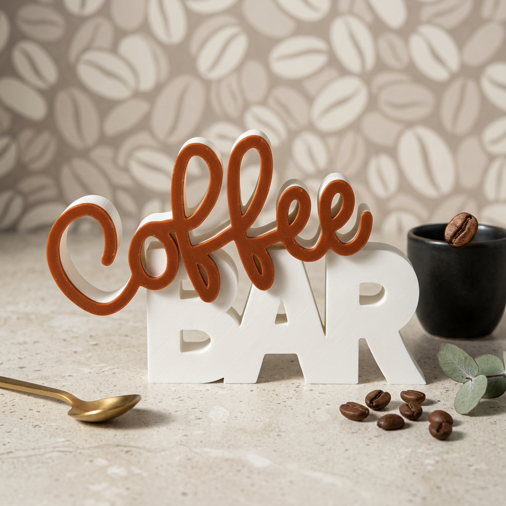Coffee Bar – Stylischer Deko-Schriftzug für deine Kaffee-Ecke