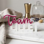 Team Lillet – Moderner Deko-Schriftzug für Lillet-Fans