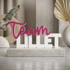 Team Lillet – Moderner Deko-Schriftzug für Lillet-Fans