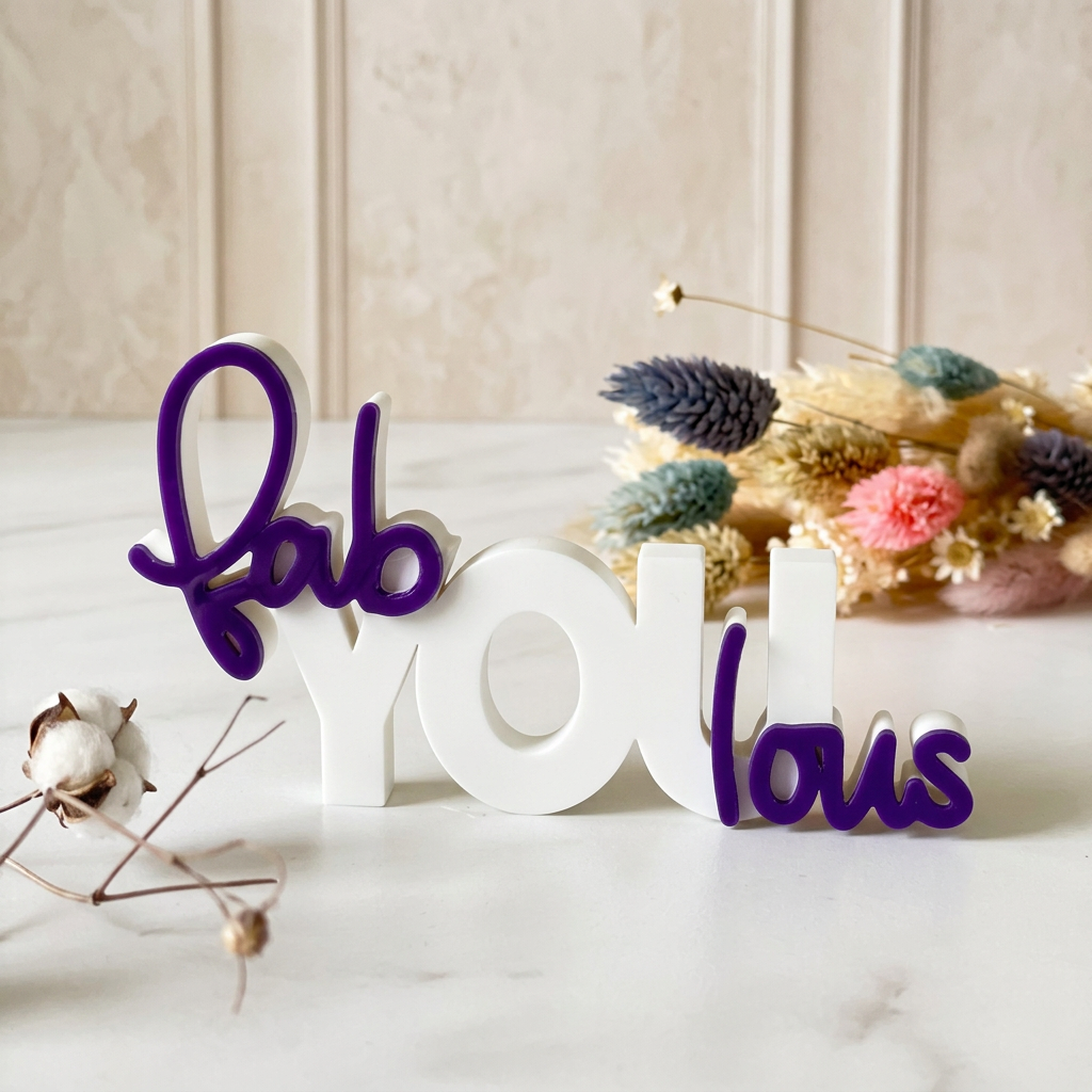 Fab You Lous – Moderner Deko-Schriftzug mit motivierender Botschaft